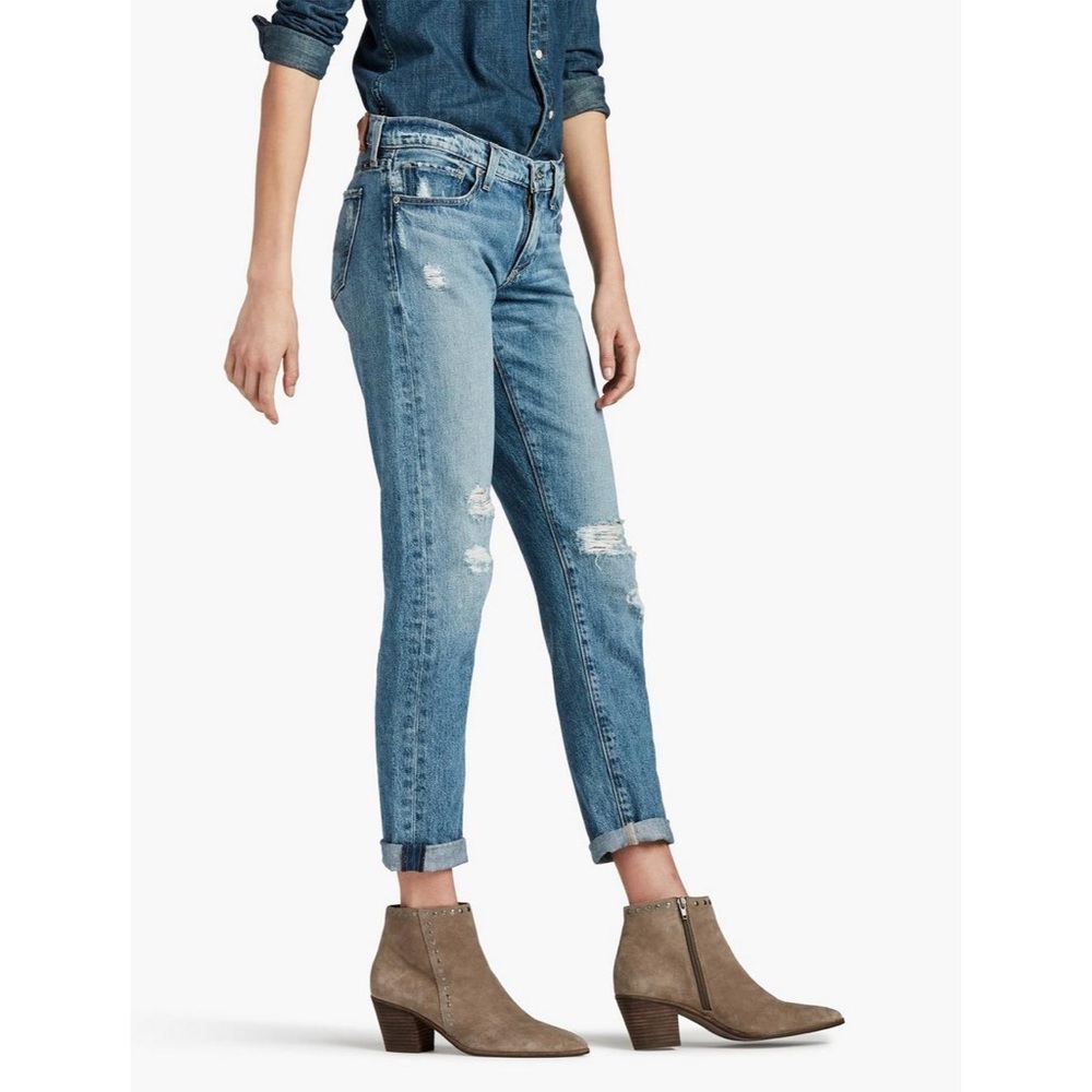 Lucky Brand Sienna Slim Boyfriend Destroyed Jeans